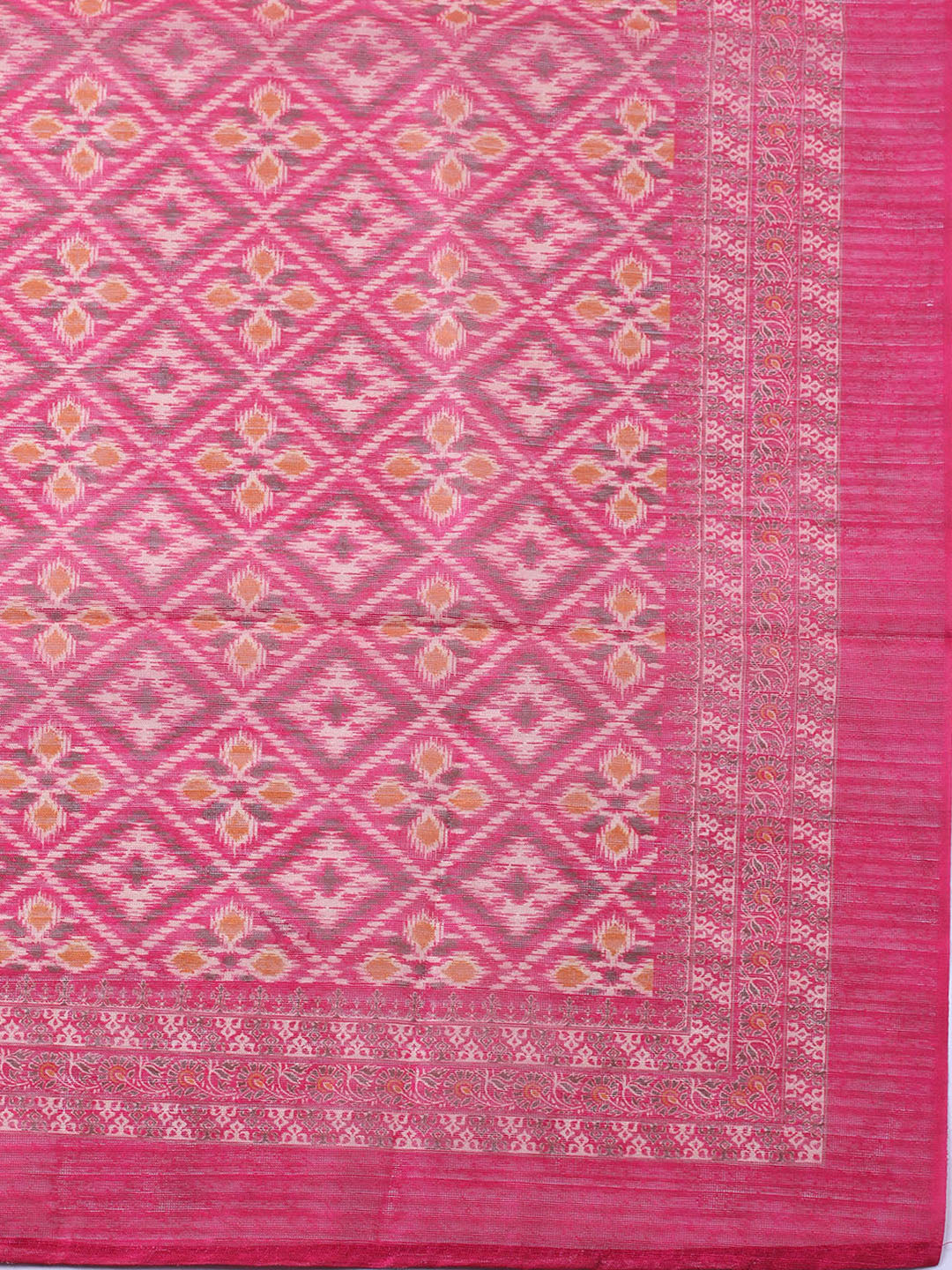 Woven Design Chanderi Unstitched Suit With Pant &amp; Dupatta