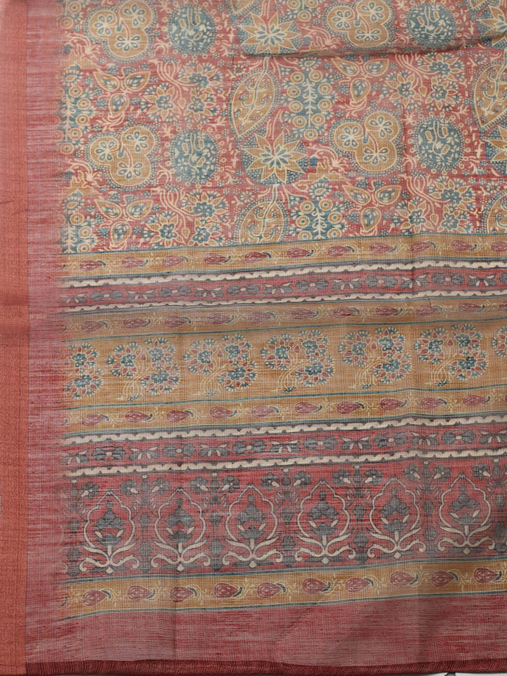 Embroidered Chanderi Unstitched Suit With Pant &amp; Dupatta