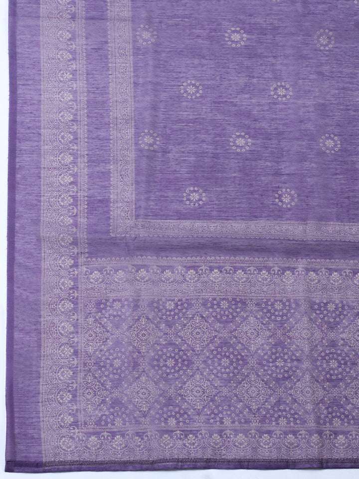 Embroidered Linen Blend Unstitched Suit With Pant &amp; Dupatta