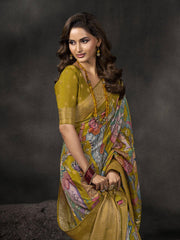 Printed Dola Silk Saree