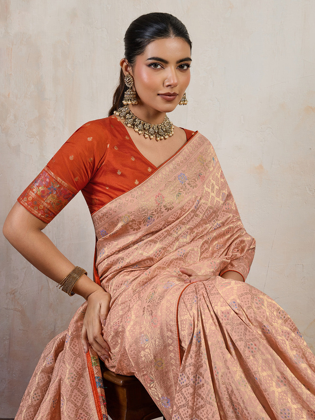 Plain Chiffon Saree