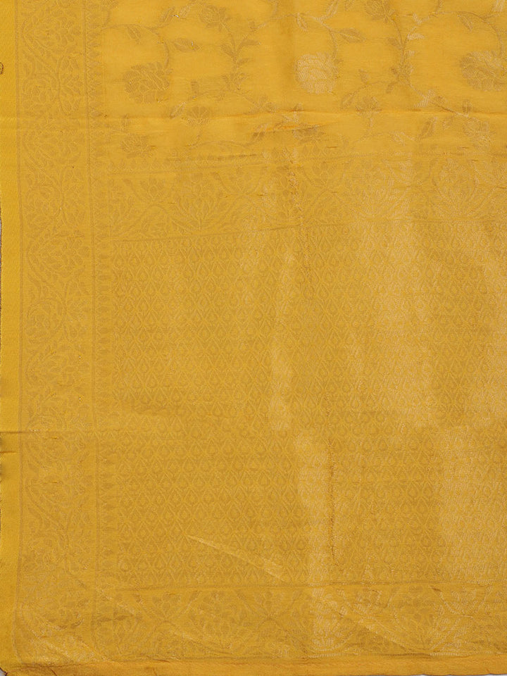 Embroidered Chanderi Unstitched Suit With Dupatta