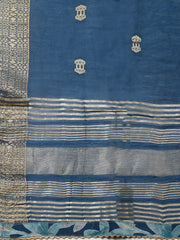 Printed Cotton Blend Unstitched Suit With Pant & Dupatta