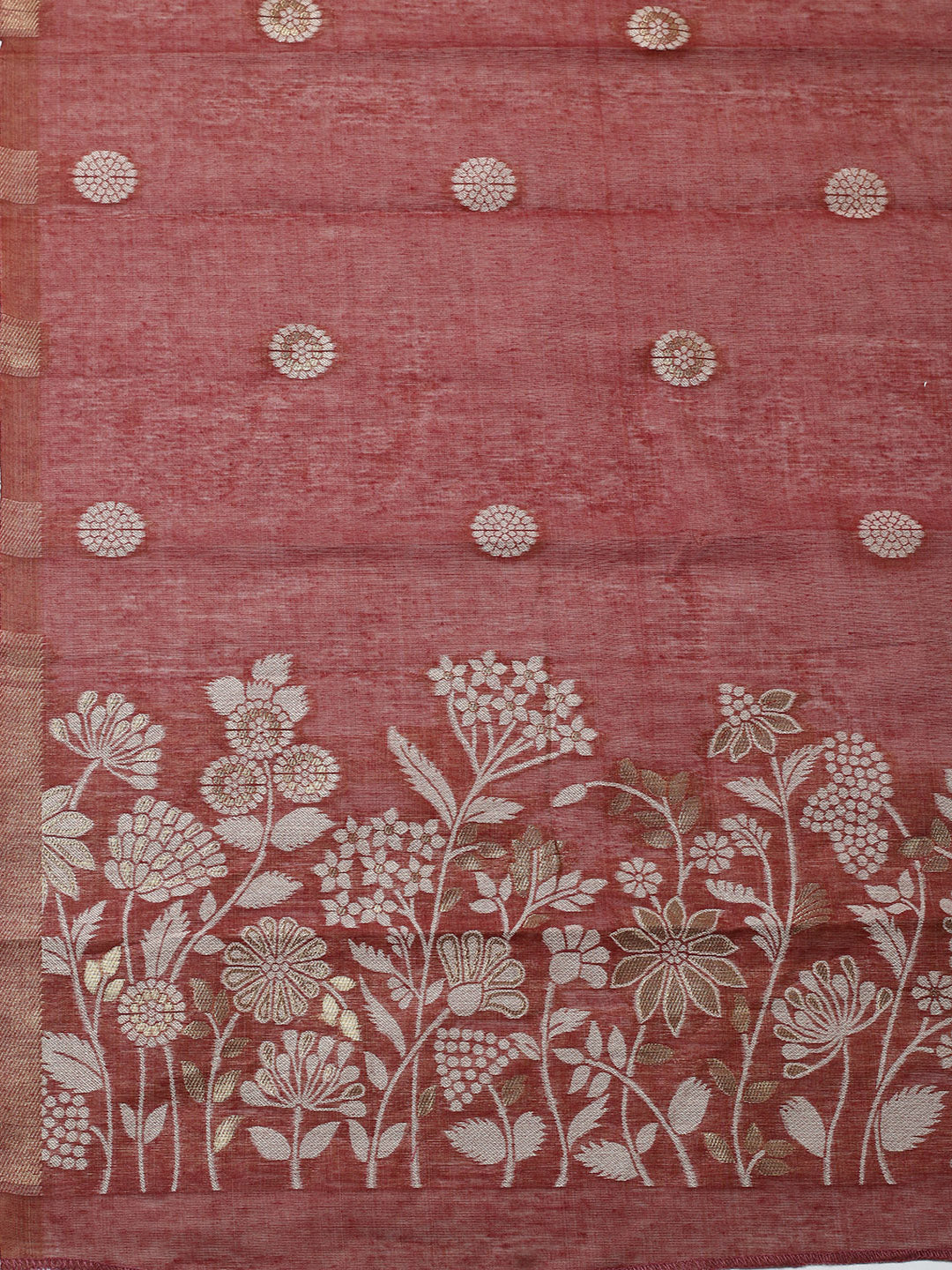 Embroidered Cotton Blend Unstitched Suit With Pant &amp; Dupatta