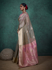 Woven Design Linen Blend Saree