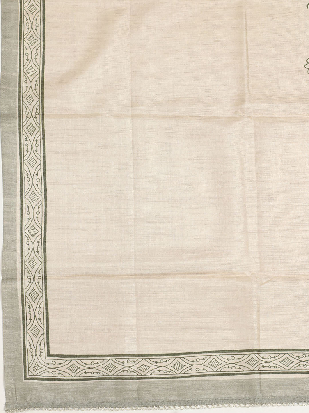 Embroidered Tussar Unstitched Suit With Dupatta