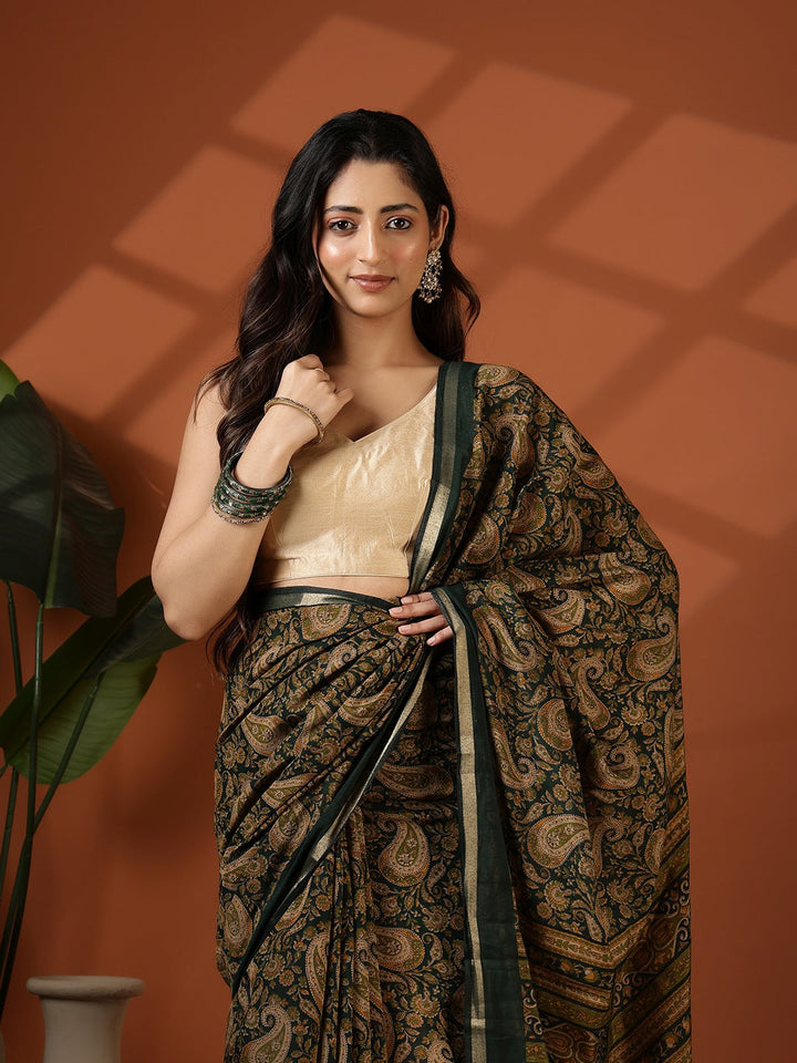 Digital Printed Art Silk Saree