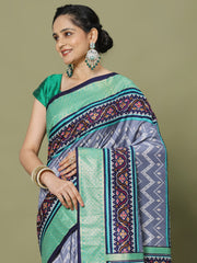 Patola Printed Art Silk Woven Saree