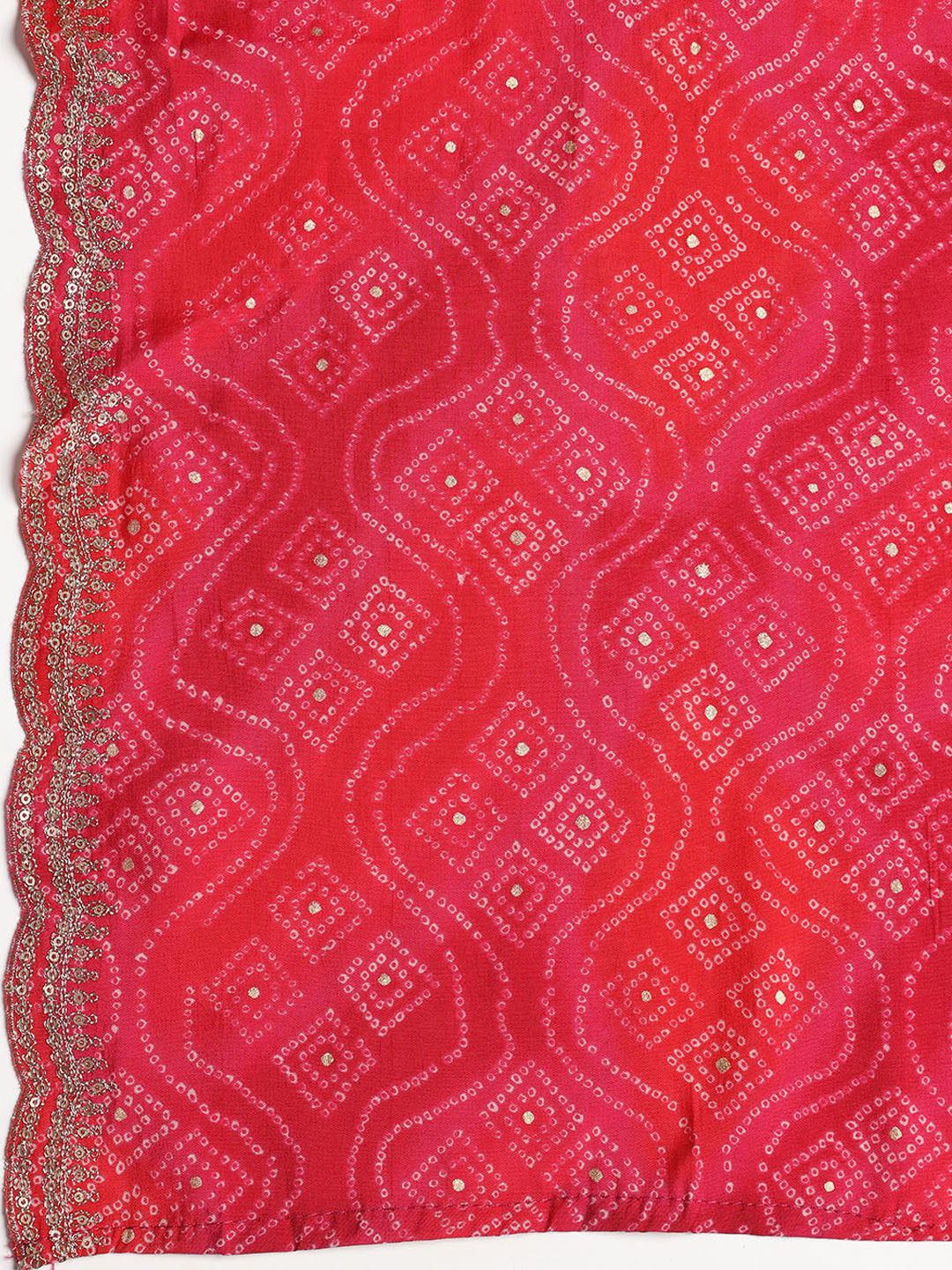 Embroidered Chanderi Unstitched Suit With Dupatta