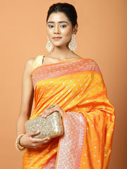 Stone Work Banarasi Woven Saree