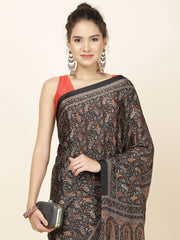 Printed Crepe Woven Saree