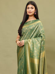 Zari Jaal Woven Handloom Saree