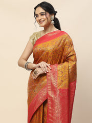 Jamawar Woven Art Silk Banarsi Saree