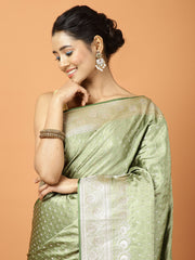 Stone Work Banarasi Woven Saree