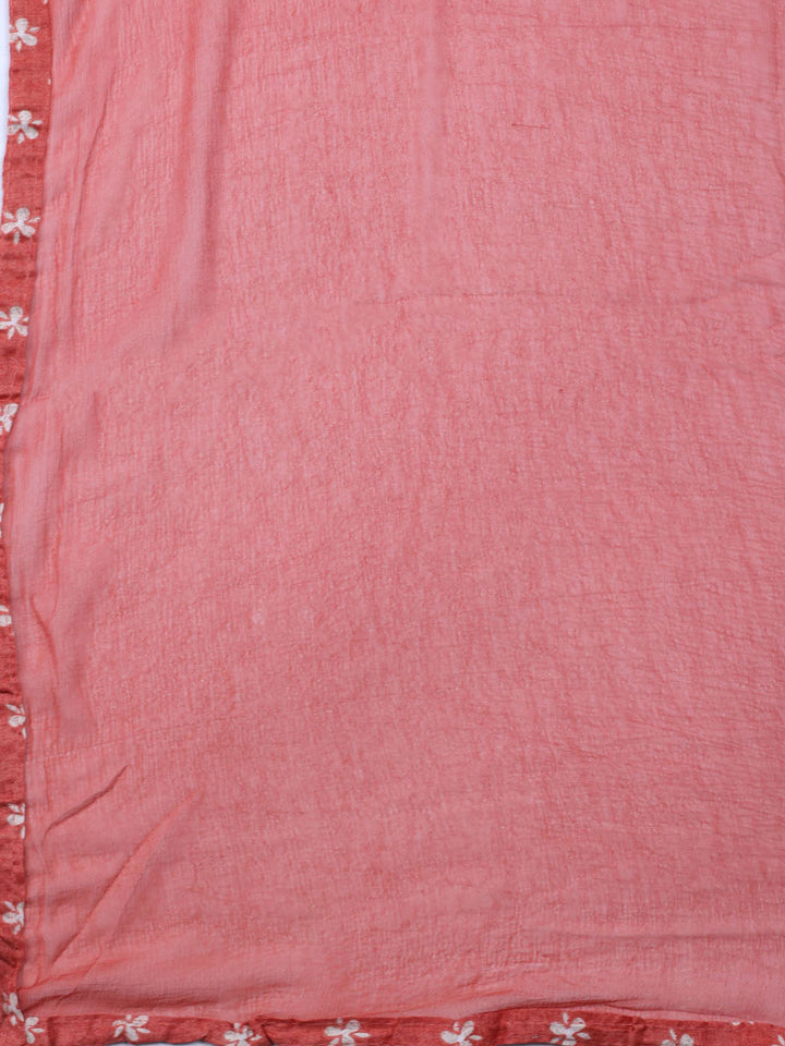Embroidered Cotton Blend Unstitched Suit With Dupatta