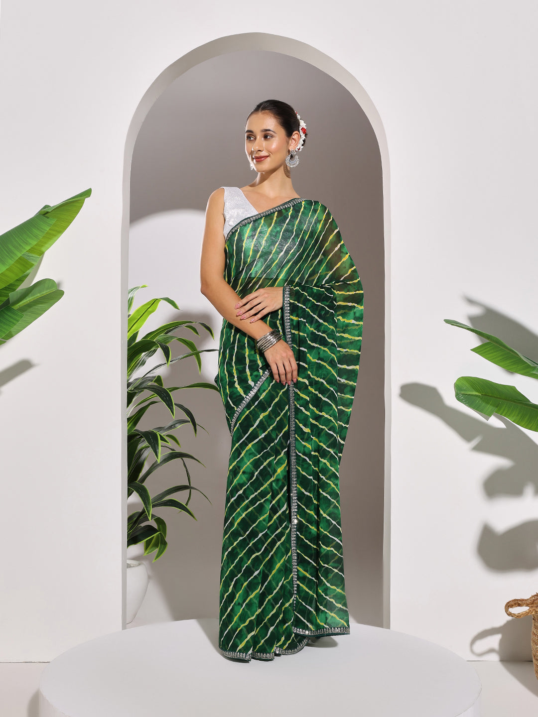 Printed Georgette Saree