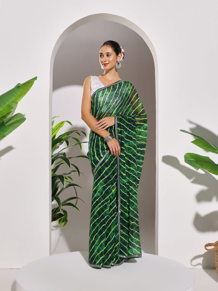 Printed Georgette Saree