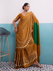Printed Satin Saree