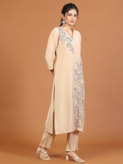 Resham Embroidered Chanderi Kurta With Pants