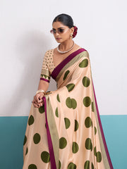 Printed Satin Saree