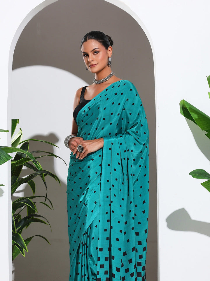 Digital Printed Crepe Saree