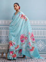 Printed Art Silk Saree