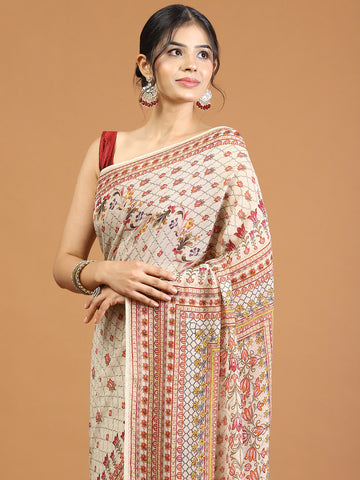 Digital Printed Georgette Saree