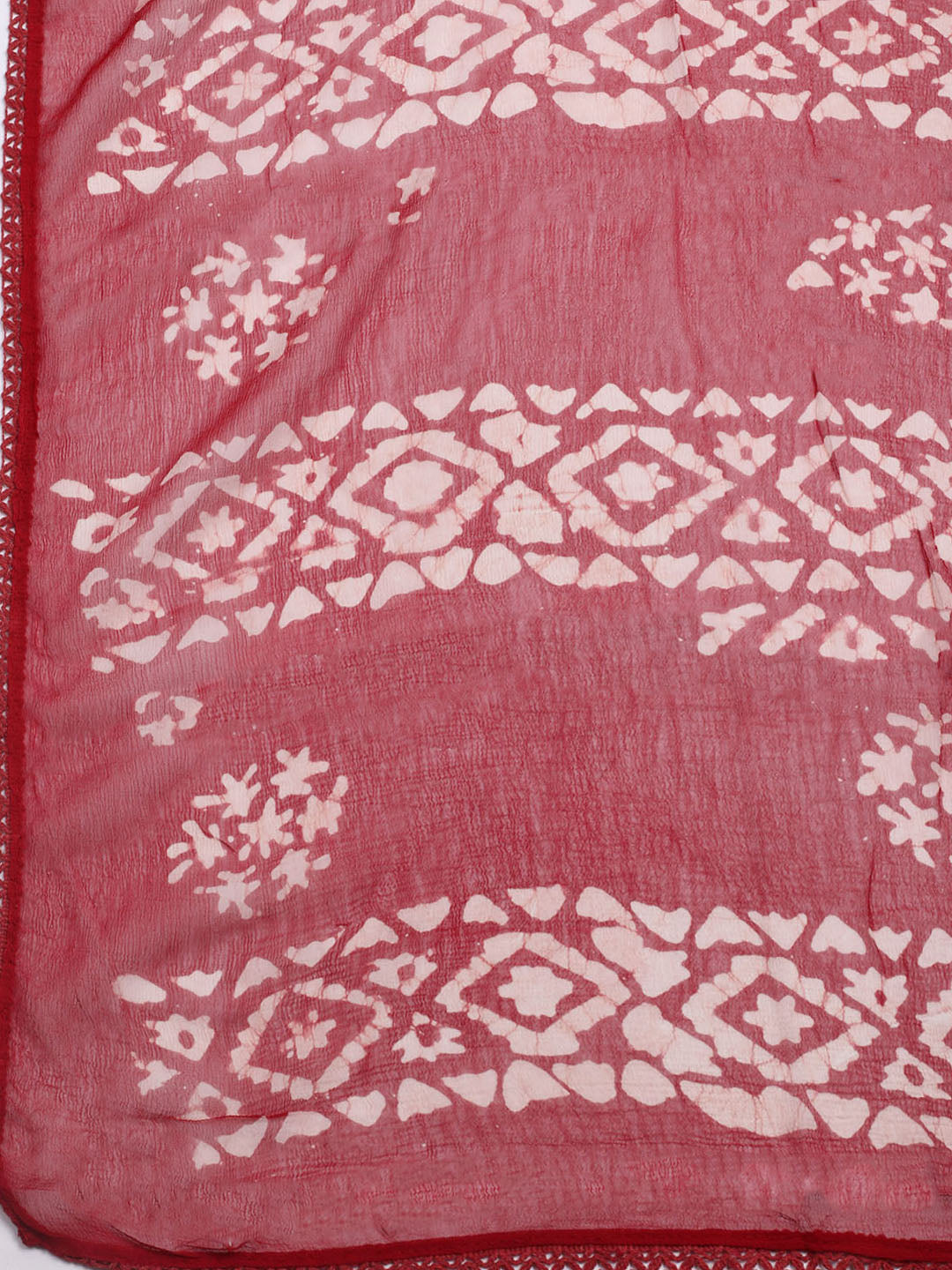 Printed Cotton Blend Unstitched Kurta With Pant &amp; Dupatta