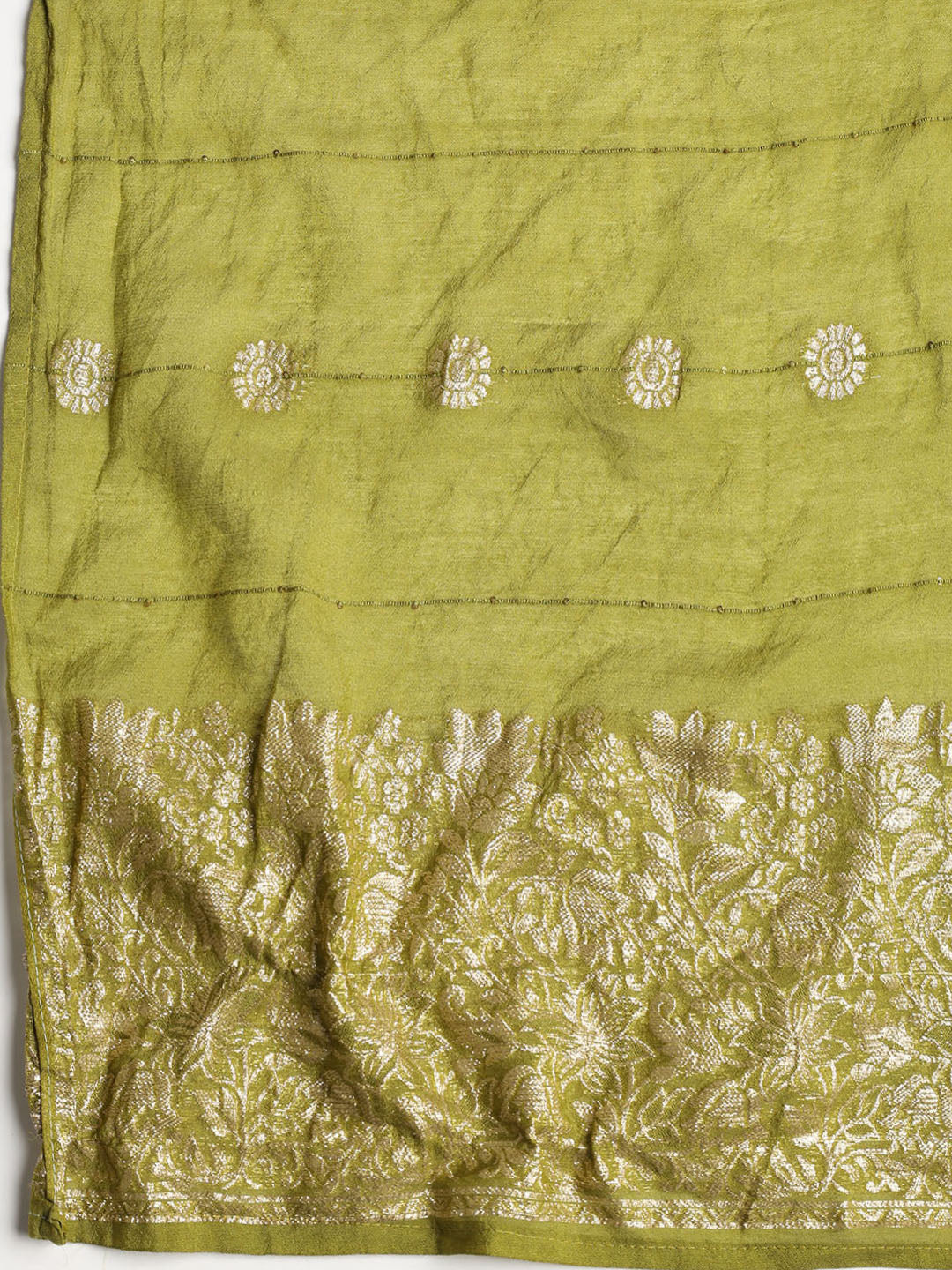 Neck Embroidered Cotton Blend Unstitched Suit With Dupatta