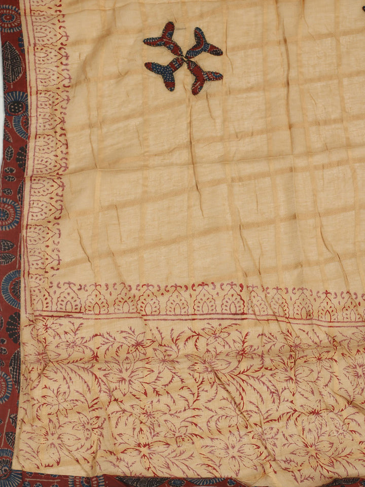 Printed Cotton Unstitched Suits Printed Suit With Pant &amp; Dupatta