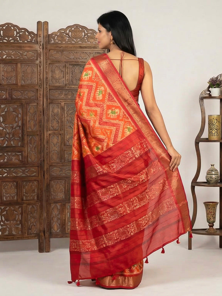 Digital Printed Art Silk Saree