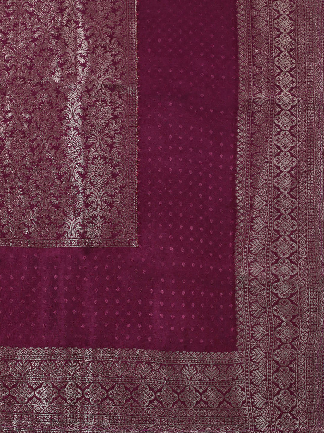 Embroidered Tissue Unstitched Suit With Pant &amp; Dupatta