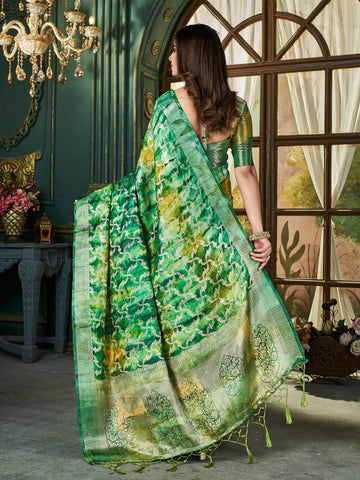 Zari Jaal Art Silk Woven Saree