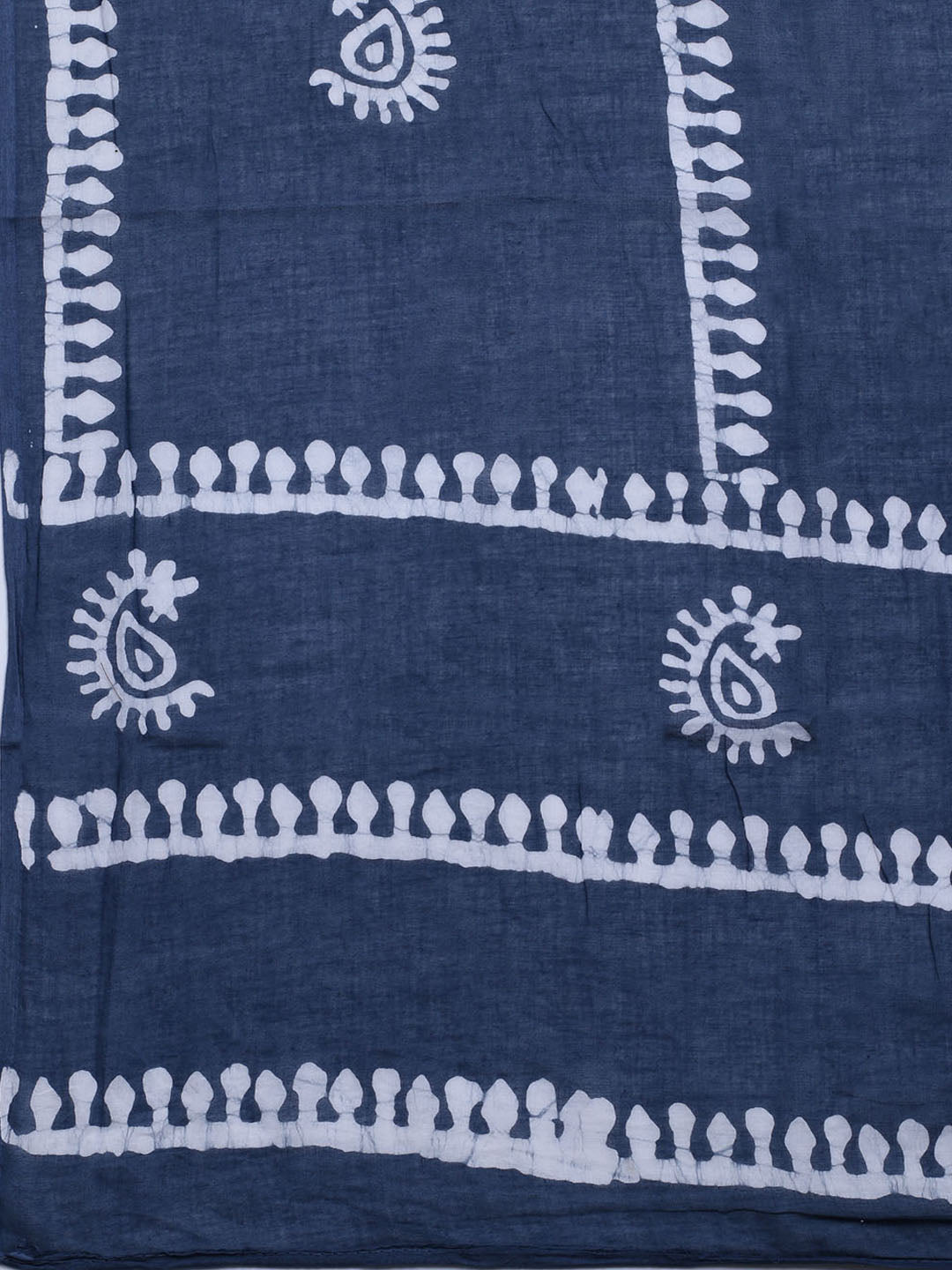 Printed Cotton Blend Unstitched Kurta With Pant &amp; Dupatta