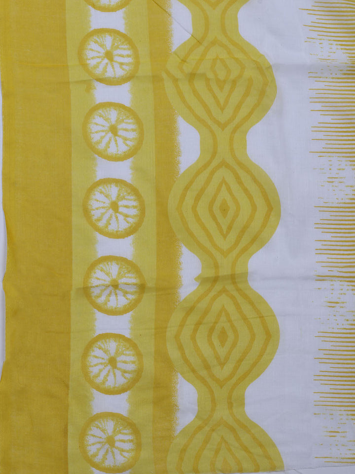 Printed Cotton Blend Unstitched Suit With Dupatta