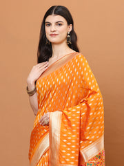 Zari Jaal Embroidery Banarasi Saree