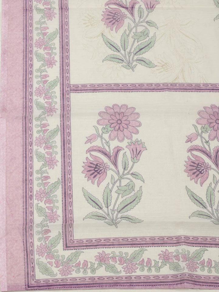 Embroidered Cotton Blend Unstitched Suit With Pant &amp; Dupatta
