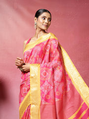 Printed Art-Tusser Saree