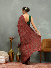 Digital Printed Crepe Saree