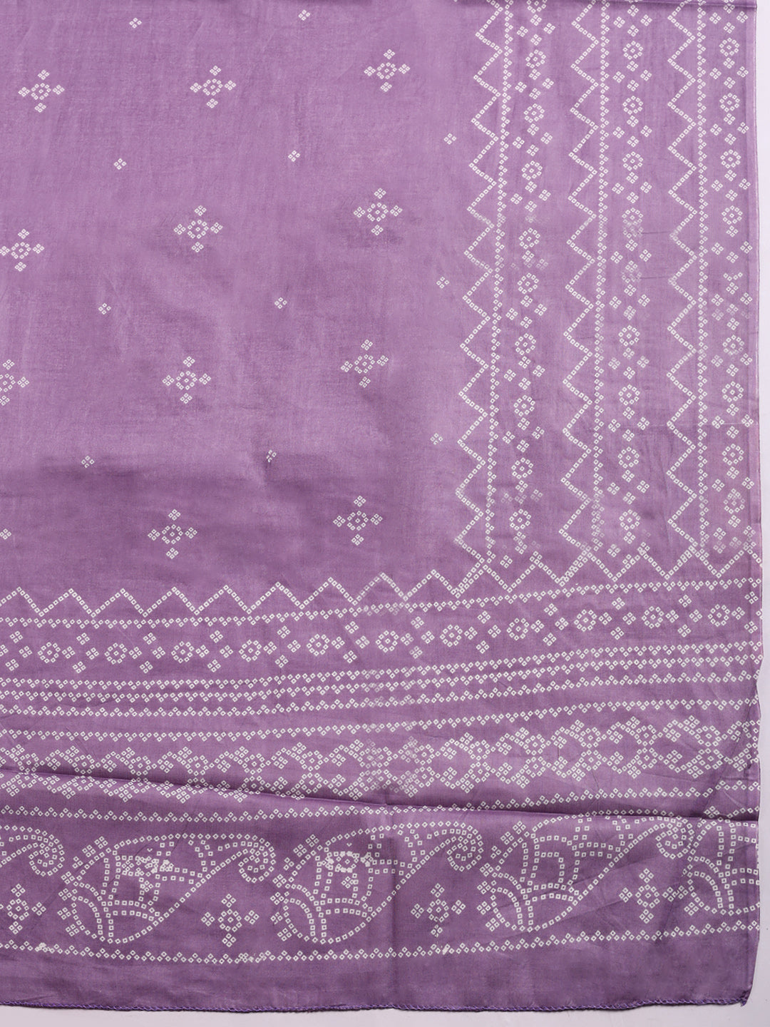 Printed Cotton Blend Unstitched Suit With Pant &amp; Dupatta