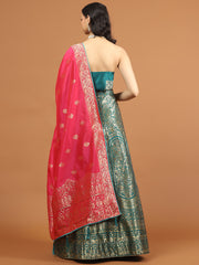 Banarasi Unstitched Choli With Lehenga & Dupatta