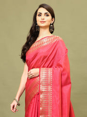 Zari Border Woven Handloom Saree