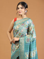 Patola Printed Tussar Woven Saree