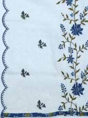 Neck Embroidered Cotton Blend Unstitched Suit With Dupatta