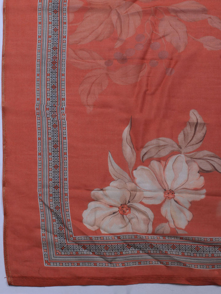 Printed Muslin Unstitched Suit With Dupatta