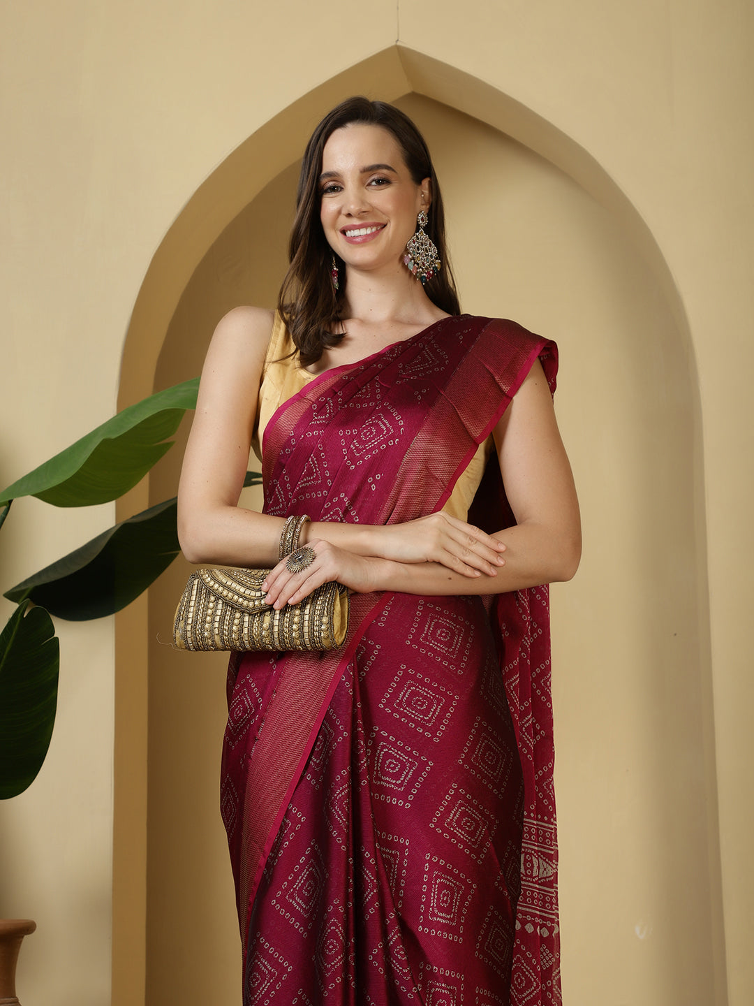 Digital Printed Chiffon Saree