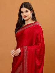 Stone Work Chinon Woven Saree