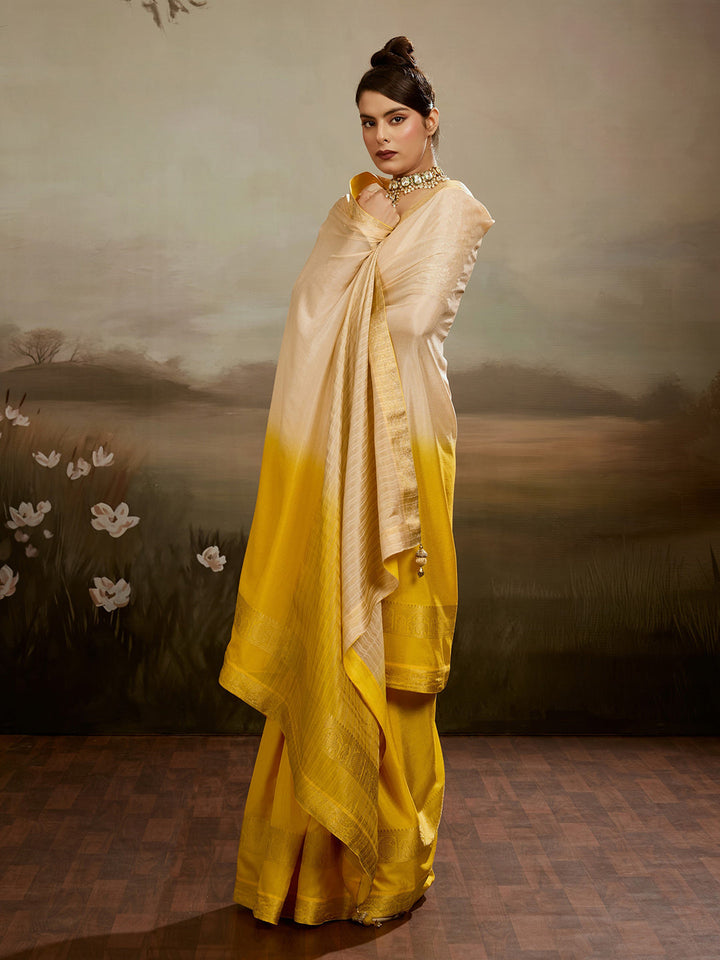 Plain Chiffon Saree