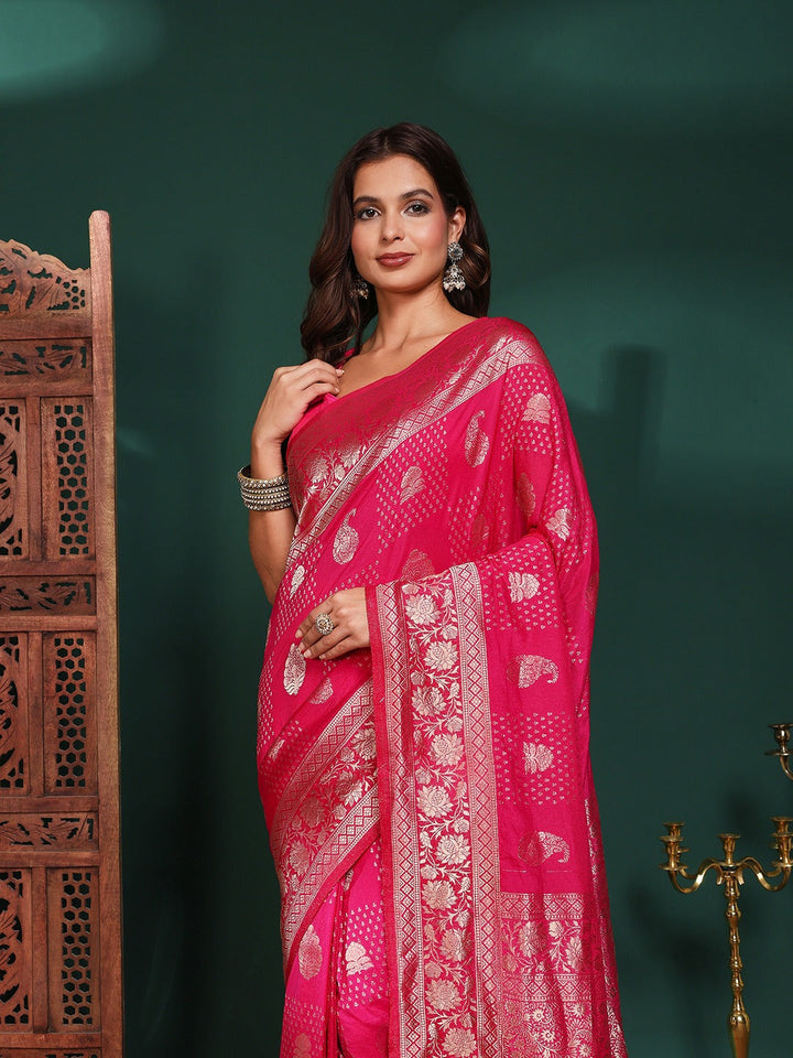 Plain Crepe Saree