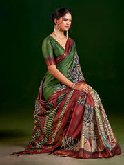 Printed Art Silk Saree